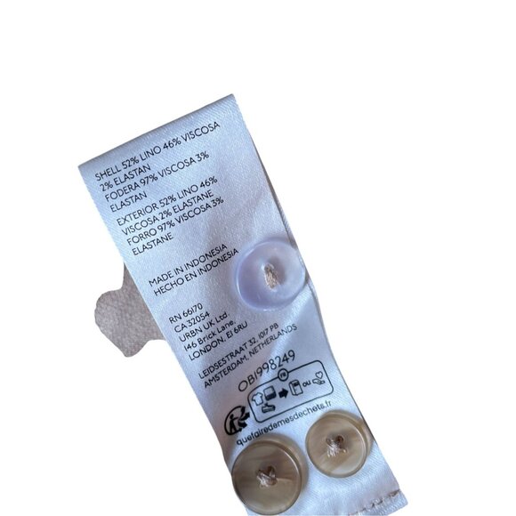 Linen Halter V-Neck Tan Dress SZ M NWT Anthropologie - Picture 6 of 13